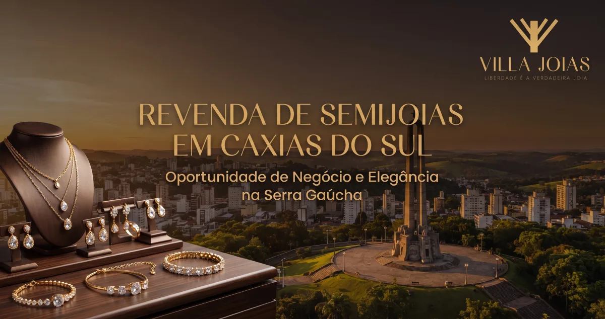 Mulher revendedora de semijoias trabalhando em casa em Caxias do Sul organizando peças para entrega